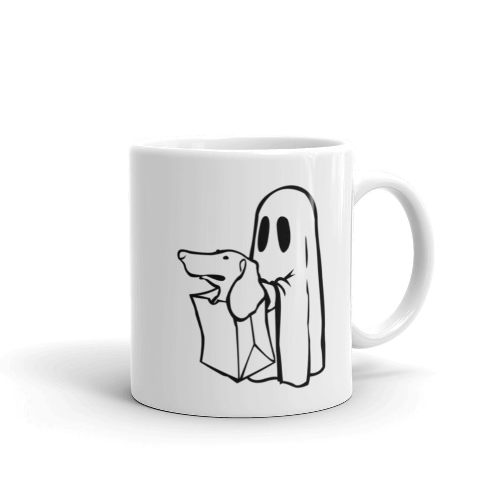 Dachshund Halloween Boo - Mug - WeeShopyDog