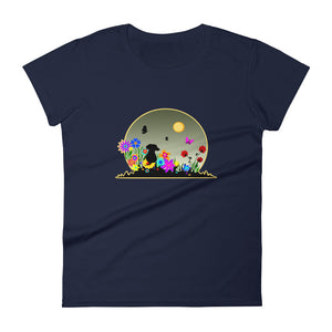 Dachshund Blossom - Women's T-shirt - WeeShopyDog