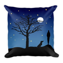 Load image into Gallery viewer, Dachshund Moon - Square Pillow - WeeShopyDog
