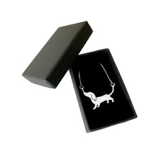Load image into Gallery viewer, Dachshund Pendant Necklace - Silver |Mood - WeeShopyDog
