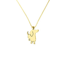Load image into Gallery viewer, Dachshund Pendant Necklace - Silver/14K Gold-Plated |I - WeeShopyDog

