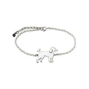 Poodle Bracelet - Silver/14K Gold-Plated |Line - WeeShopyDog