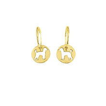 Load image into Gallery viewer, Poodle Earrings - 14K Gold-Plated - WeeShopyDog
