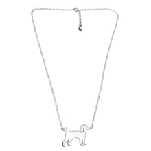 Load image into Gallery viewer, Poodle Pendant Necklace - Silver/14K Gold-Plated |Line - WeeShopyDog
