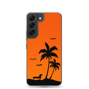 Dachshund Palm Tree - Samsung Case