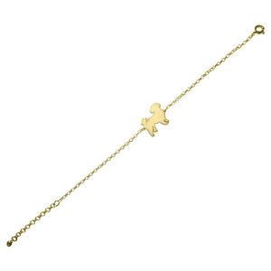 Shih Tzu Stud Bracelet - 14k gold plated - WeeShopyDog