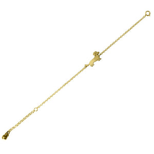 Wire Haired Dachshund Bracelet - 14K Gold-Plated - WeeShopyDog