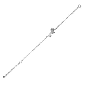 Wire Haired Dachshund Bracelet - Silver  - WeeShopyDog