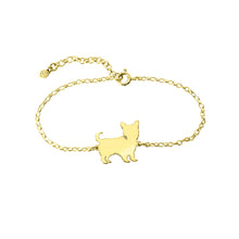 Load image into Gallery viewer, Yorkie Bracelet - 14K Gold-Plated - WeeShopyDog
