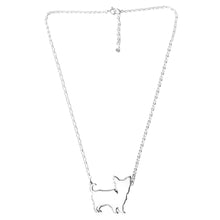 Load image into Gallery viewer, Yorkie Necklace- Silver - WeeShopyDog
